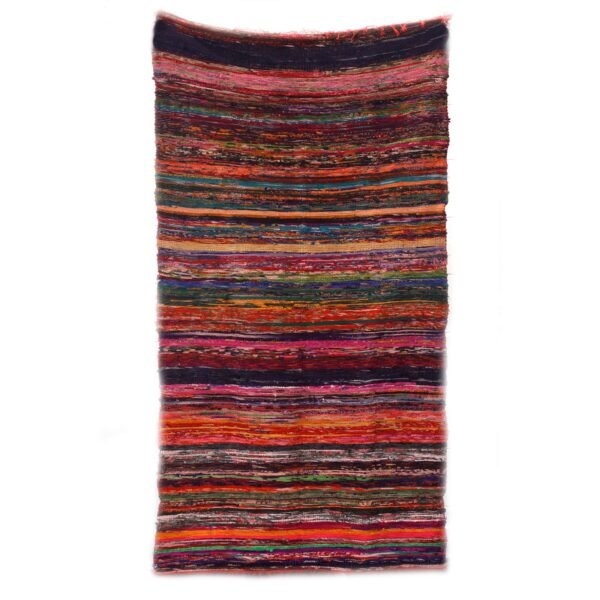 Ancient Wisdom Luxury Cotton Rag Rug (150 x 90cm) – Red