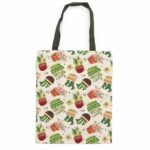Ancient Wisdom Cactus Motif Classic Tote Zipper Bag