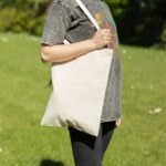 Ancient Wisdom Iconic Toni Natural Cotton Nomad Sari Tote Bag – Unprinted - Image 3