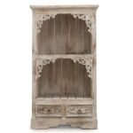 Ancient Wisdom Whitewash Albasia Wood Bathroom Cabinet