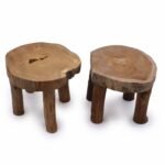 Ancient Wisdom Set of 2 Teak Wood Higher Pad Display - 27 x 20cm