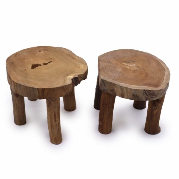 Ancient Wisdom Set of 2 Teak Wood Higher Pad Display - 27 x 20cm