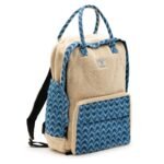 Ancient Wisdom Large Handmade Kathmandu Backpack - Dhaka Design (39x28x13cm)