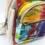 Ancient Wisdom Tie-Dye Hemp Sling Shoulder Bag - Image 4