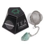 Ancient Wisdom Raw Crystal Gemstone Tea Strainer - Green Aventurine