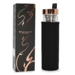 Ancient Wisdom Rose Gold Crystal Glass Tea Infuser Bottle - Onyx - Image 7
