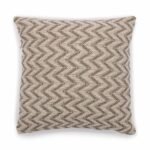 Ancient Wisdom Classic Cotton Cushion Cover – Herringbone Wide Grey