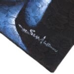 Ancient Wisdom Three Heads Black Background Buddha Painting Canvas Art - Image 3
