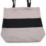 Ancient Wisdom Grey & Black Two Tone Design Big Cotton Shopping Bag - Image 2
