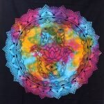 Ancient Wisdom Double Cotton Bedspread + Wall Hanging – Black Hamsa