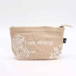 Hop Hare Jute Pouch - I Am Strong