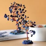 Ancient Wisdom Small Sodalite On Blue Agate Base (35 Stones) Gemstone Tree - Image 4