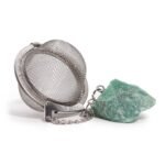 Ancient Wisdom Raw Crystal Gemstone Tea Strainer - Green Aventurine - Image 3