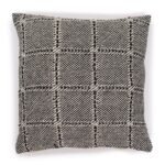 Ancient Wisdom Classic Cotton Cushion Cover – Grey Squares