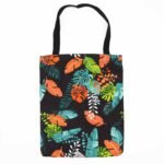 Ancient Wisdom Dark Tropical Motif Classic Tote Zipper Bag