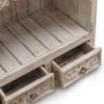 Ancient Wisdom Whitewash Albasia Wood Bathroom Cabinet - Image 3