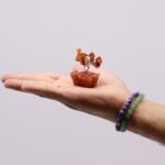 Ancient Wisdom Mini Carnelian Gemstone Tree (15 Stones) On Orgonite Base - Image 2