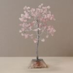 Ancient Wisdom Large Rose Quartz Gemstone Tree (160 Stones) On Orgonite Base - Image 4