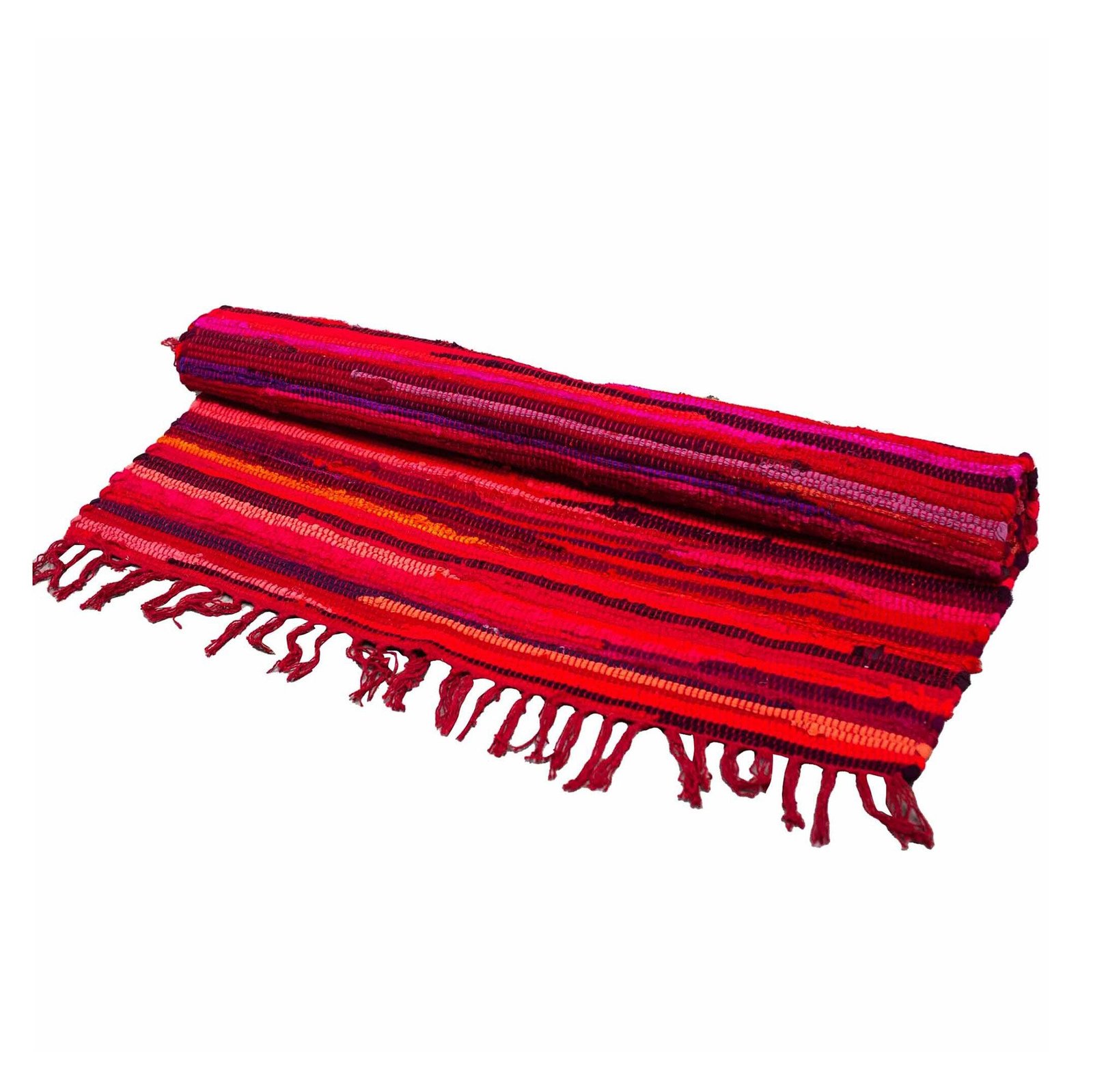 bG9jYWw6Ly9tZWRpYS8xUi9KRC82MFIzMEMxRzZSV0tKRDFSL2RjZGU1NmFmLmpwZWc.jpg Ancient Wisdom Premium Quality Cotton Room Rag Rug (150x90cm) – Shocking Pinks - Image 1