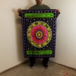Ancient Wisdom Cotton Wall Art (70x110cm) - Zodiac Colourful - Image 2
