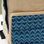 Ancient Wisdom Large Handmade Kathmandu Backpack - Dhaka Design (39x28x13cm) - Image 10