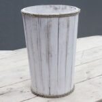 Ancient Wisdom Large Whitewash Albasia Wood Storage Tub - Image 3