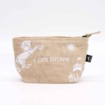 Hop Hare Jute Pouch - I Am Brave
