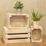 Ancient Wisdom Set of 3 Whitewash Wooden Storage Crates - Image 7