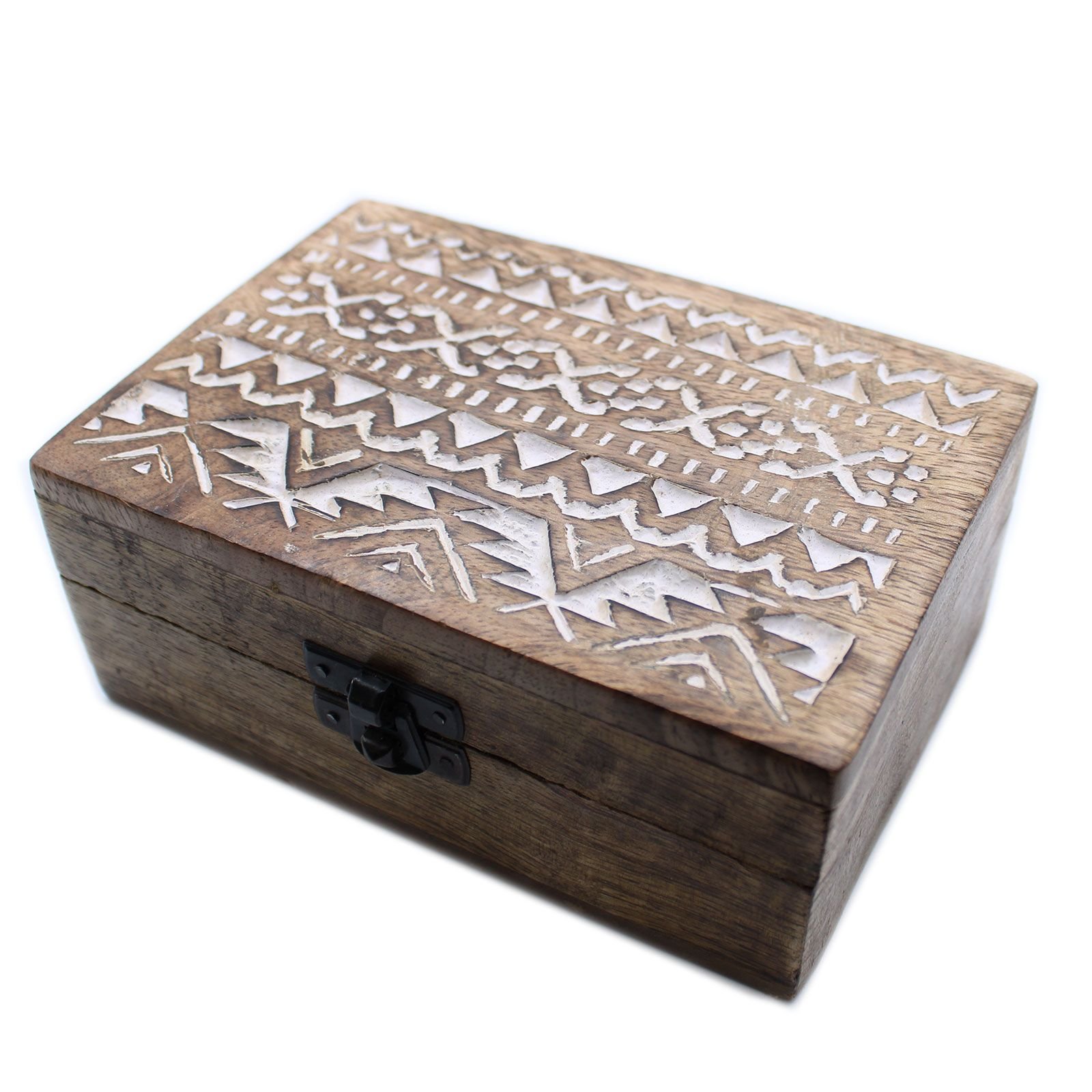 bG9jYWw6Ly9tZWRpYS8xUy9HQy82MFIzMEMxRzZSUjNHQzFTLzE1MjA1YzM4LmpwZWc.jpg Ancient Wisdom White Washed 6×4 Slavic Design Wooden Box - Image 1
