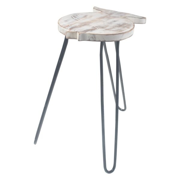 Ancient Wisdom Whitewash Albasia Wood Fish Stand