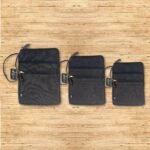 Hop Hare Stonewash Cotton Large Laptop Pouch - Charcoal - Image 3