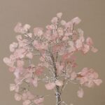 Ancient Wisdom Large Rose Quartz Gemstone Tree (160 Stones) On Orgonite Base - Image 2