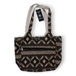 Ancient Wisdom Nomad Sari Jacquard Natural Wander Muse Bag - Desert Loom