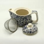 Ancient Wisdom 350ml Small Ceramic Herbal Teapot – Blue Pattern - Image 2