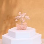 Ancient Wisdom Mini Rose Quartz Gemstone Tree (15 Stones) On Orgonite Base