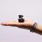 Ancient Wisdom Mini Black Agate Gemstone Tree (15 Stones) On Orgonite Base - Image 2