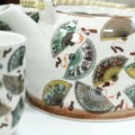 Ancient Wisdom Ceramic Herbal Teapot & 6 Matching Tea Cups – China Fans Design - Image 7