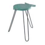 Ancient Wisdom Turquoise Albasia Wood Fish Stand