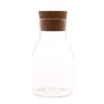 Ancient Wisdom Clear 15cm Cottage Cork Glass Jar