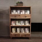 Ancient Wisdom Handcrafted Recycled Teakwood Shelf Display - Image 2