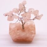 Ancient Wisdom Mini Rose Quartz Gemstone Tree (15 Stones) On Orgonite Base - Image 3