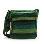 Nomad Sari Large Nepal Sling Bag with Adjustable Strap – Forest Green