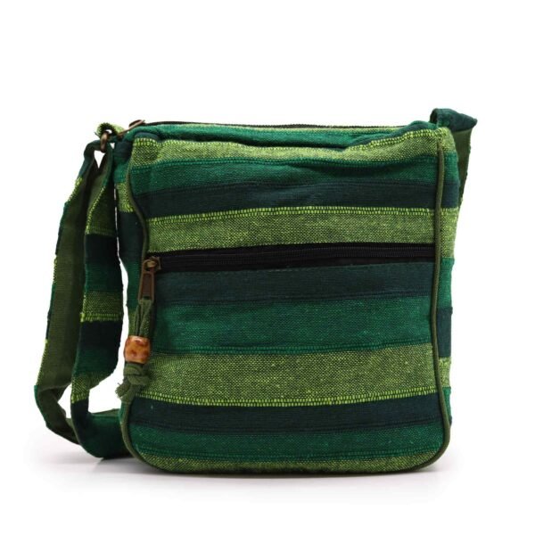 Nomad Sari Large Nepal Sling Bag with Adjustable Strap – Forest Green