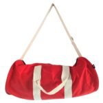 Ancient Wisdom Don’t Quit Cotton Canvas Gym Bag – Maroon (186C) - Image 2