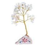 Ancient Wisdom Rock Crystal Gemstone Tree (80 Stones) On Gemstone Rock Base