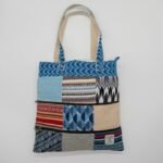 Ancient Wisdom Handmade Patchwork Kathmandu Tote Bag - Dhaka Design (37 x 38cm) - Image 13