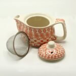 Ancient Wisdom 350ml Small Ceramic Herbal Teapot – Amber - Image 2