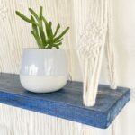 Ancient Wisdom Natural Macrame Hanging Shelves – Blue - Image 7