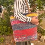 Ancient Wisdom Recycled Big Rug Bag - Shades of Pink