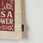 Ancient Wisdom Iconic Toni Natural Cotton Nomad Sari Tote Bag – Love Is A Super Power - Image 3